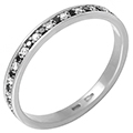 Обручальное кольцо с черными бриллиантами (арт.00345)