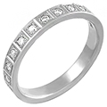 Обручальное кольцо с бриллиантами (арт.00346)