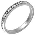 Обручальное кольцо с дорожкой бриллиантов (арт.00347)