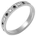 Обручальное кольцо с бриллиантами (арт.00350)