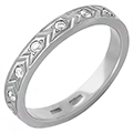 Обручальное кольцо с бриллиантами (арт.00353)